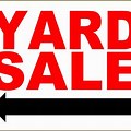 Yard Sale Ahead Sign