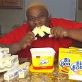 Yellow Person Eating Butter