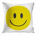 Yellow Smiley Face Emoji Pillow
