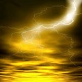 Yellow Storm Digital Background