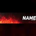 YouTube Fire Banner Template