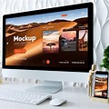 iMac Desktop Mockup