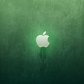 iPad Wallpaper Blue Green Apple
