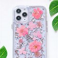 iPhone 8 Plus Glitter and Flower Cases