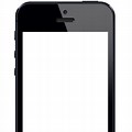 iPhone Blank Screen with Blue Background