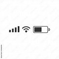 iPhone Wi-Fi Signal Battery Icon