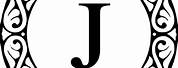 J Monogram Clip Art