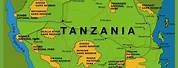 Tanzania Mapa Fizyczna