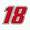 NASCAR Number 18 Logo