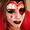 Queen of Hearts Costume Face Paint