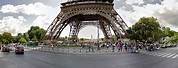 360 Degree View of Eiffel Tower Night