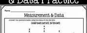 5th Grade Math Measurement and Data Worksheet