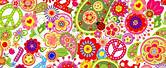 70s Flower Power Hippie Wallpaper