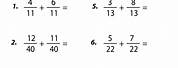 Addition of Fractions Worksheets 5th Grade