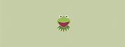Aesthetic Kermit the Frog Desktop Wallpaper