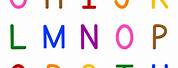 Alphabet Preschool Colorful Letters