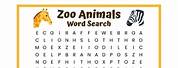Animal Word Search Puzzles for Kids