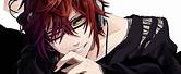 Anime Boy Red Hair Glasses