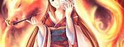 Anime Fire Fox Girl Wallpaper