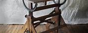 Antique Wood Drafting Table