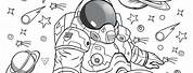 Astronaut Coloring Page Adult