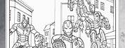Avengers Age of Ultron War Machine Coloring Pages