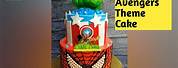 Avengers Birthday Cake Whipped Cream Frosting