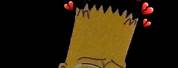 Bart Simpson Sad Broken Heart Drawing