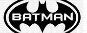 Batman Name Logo White Font