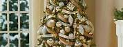Beautifully Decorated Christmas Tree Gold