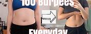 Before and After 100 Day Burpee Challenge
