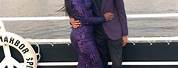 Black Couples Wearing Purple Prom