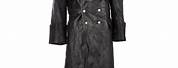 Black Leather Overcoat