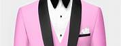 Black and Baby Pink Prom Suit