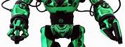 Black and Light Green Robot