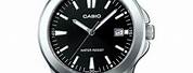 Black and Silver Casio Watch