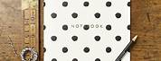 Black and White Polka Dots Notebook