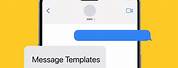 Blank iPhone Text Message Template