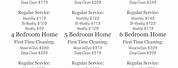 Blessed Assurance House Cleaning Price List