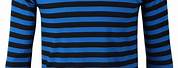Blue Black Striped T-Shirt