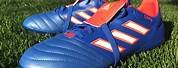Blue and Orange Adidas Copa Soccer Shoes