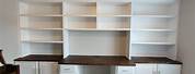 Bookcase with Desk Combination Plans