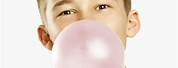 Boy Blowing Bubble Gum
