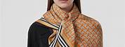 Burberry Silk Scarf Monogram