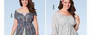 Burda Kerchief Dress Sewing Patterns Plus Size