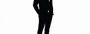 Business Man Silhouette Black Background
