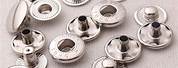 Button Snap Fasteners for Leather and Metal