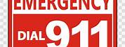 Call 911 Emergency Logo Transparent
