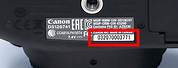 Canon Camera Serial Number