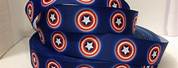 Captain America Shield with Lung Cancer Ribbon